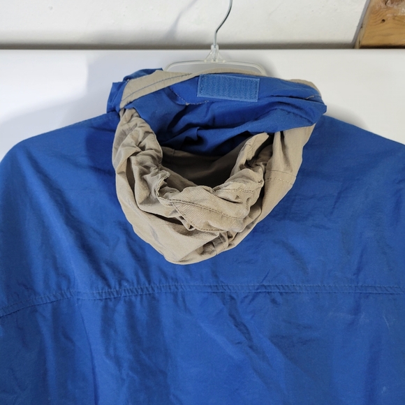 Mens Timberland Weathergear Jacket Fold away Hood 4 Zip Pockets Size Medium - Picture 11 of 16